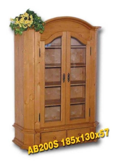 AB200S 2dv. šatní skříň prosklená