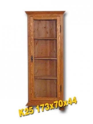 K25 rohová vitrína