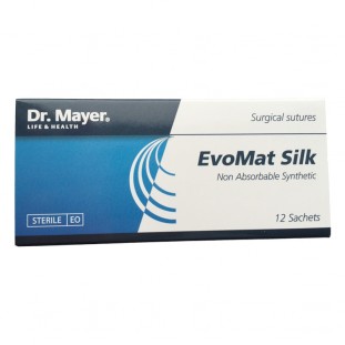 Dr. Mayer Chirurgické šití EvoMat Hedvábí 2/0 Cu Ac 18 mm, Tri