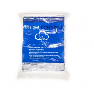 Bavlněné válečky pletené Dr. Mayer #2 10*38mm 1 balení 1000 válečků