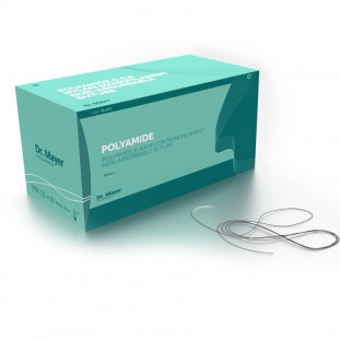 Dr. Mayer Polyamide chirurgické šití premium 5-0 18mm 1/2 ROT