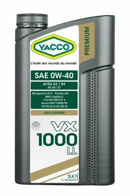 YACCO VX 1000 LL 0W40