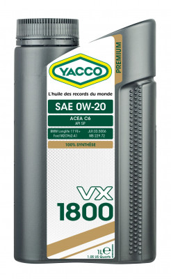 YACCO VX 1800 0W20